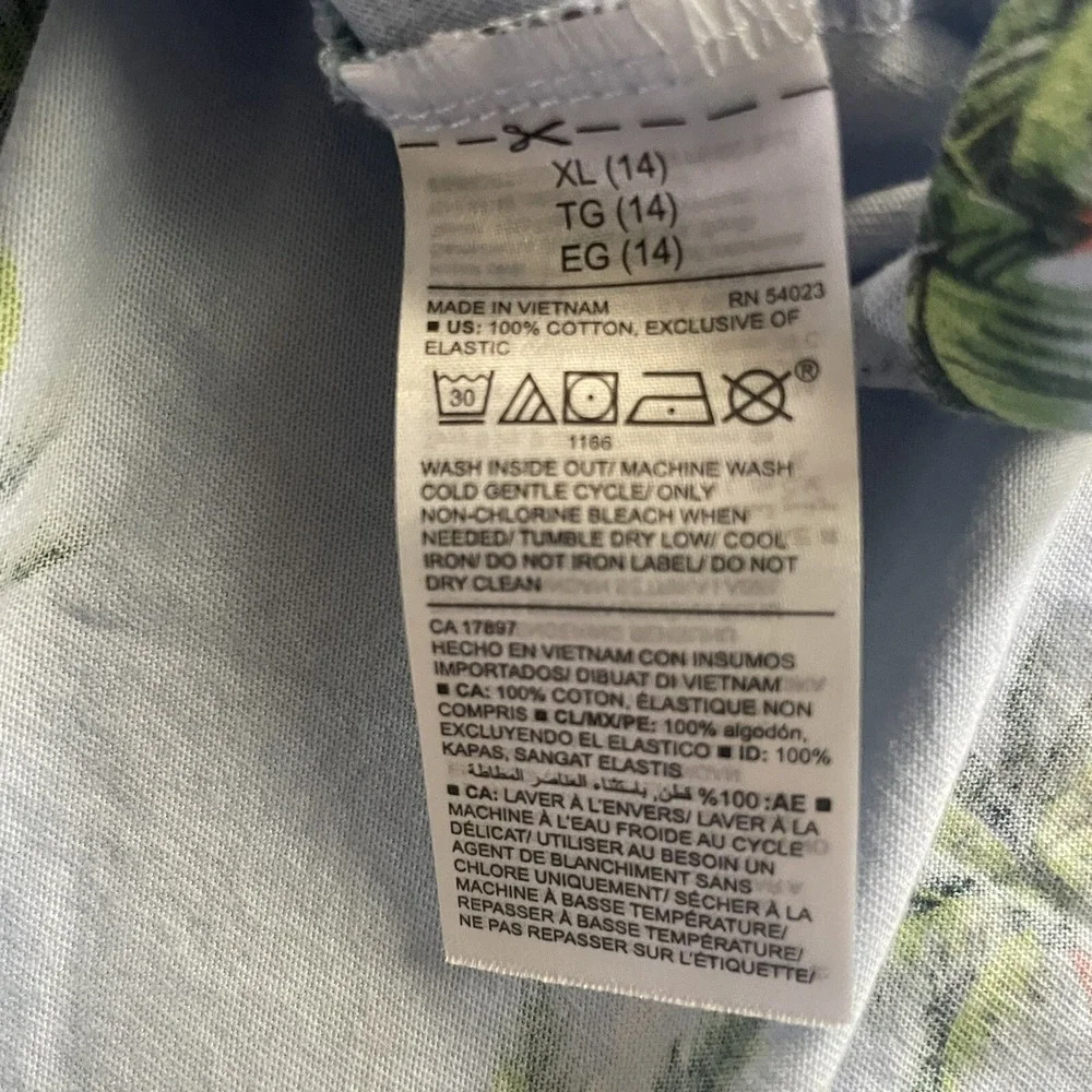 Old Navy Cami Dress Knit Tropical Coastal Casual Size 14
